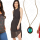 Boutique Hopping Sleeveless Top, $40 | Served on a Flatter Polka Dot Dress, $60 | Aura You Ready? Mood Necklace, $20 | Rule the Whirl A-Line Dress, $70